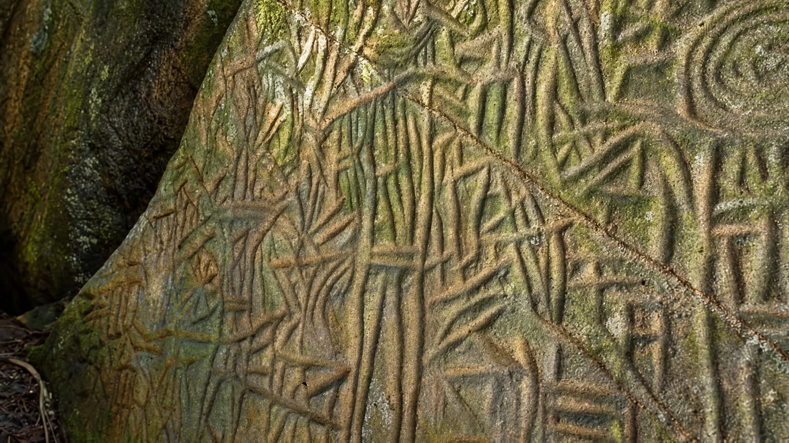 Ancient rock engravings at Edakkal Caves