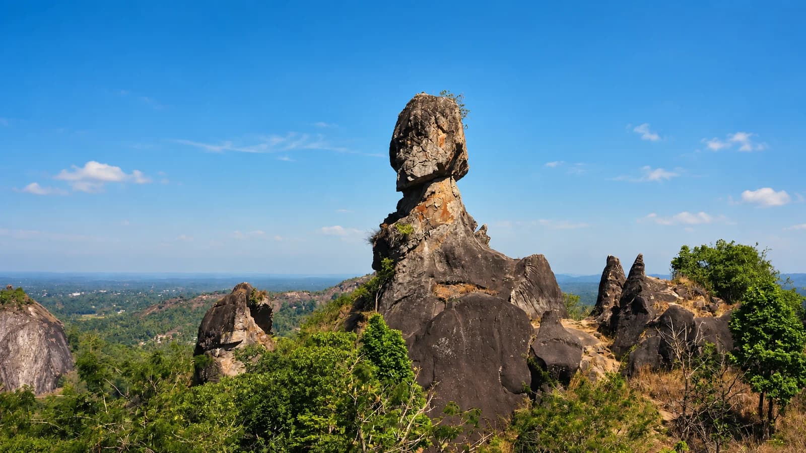 Phantom Rock above the Wayanad landscape